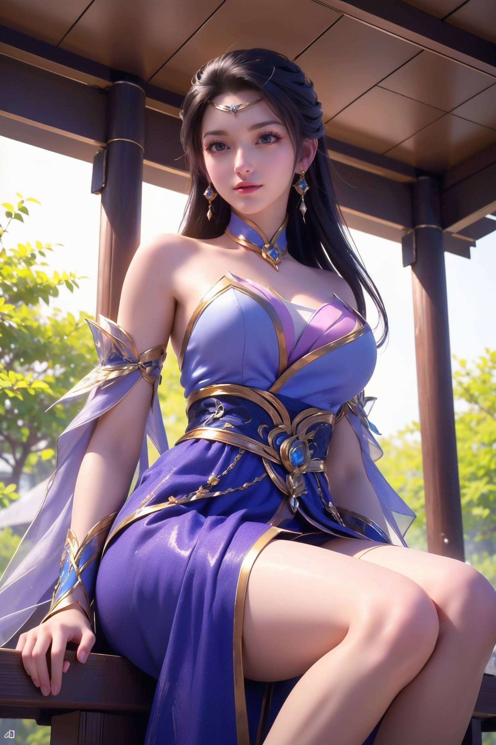 她的美轻轻拂过