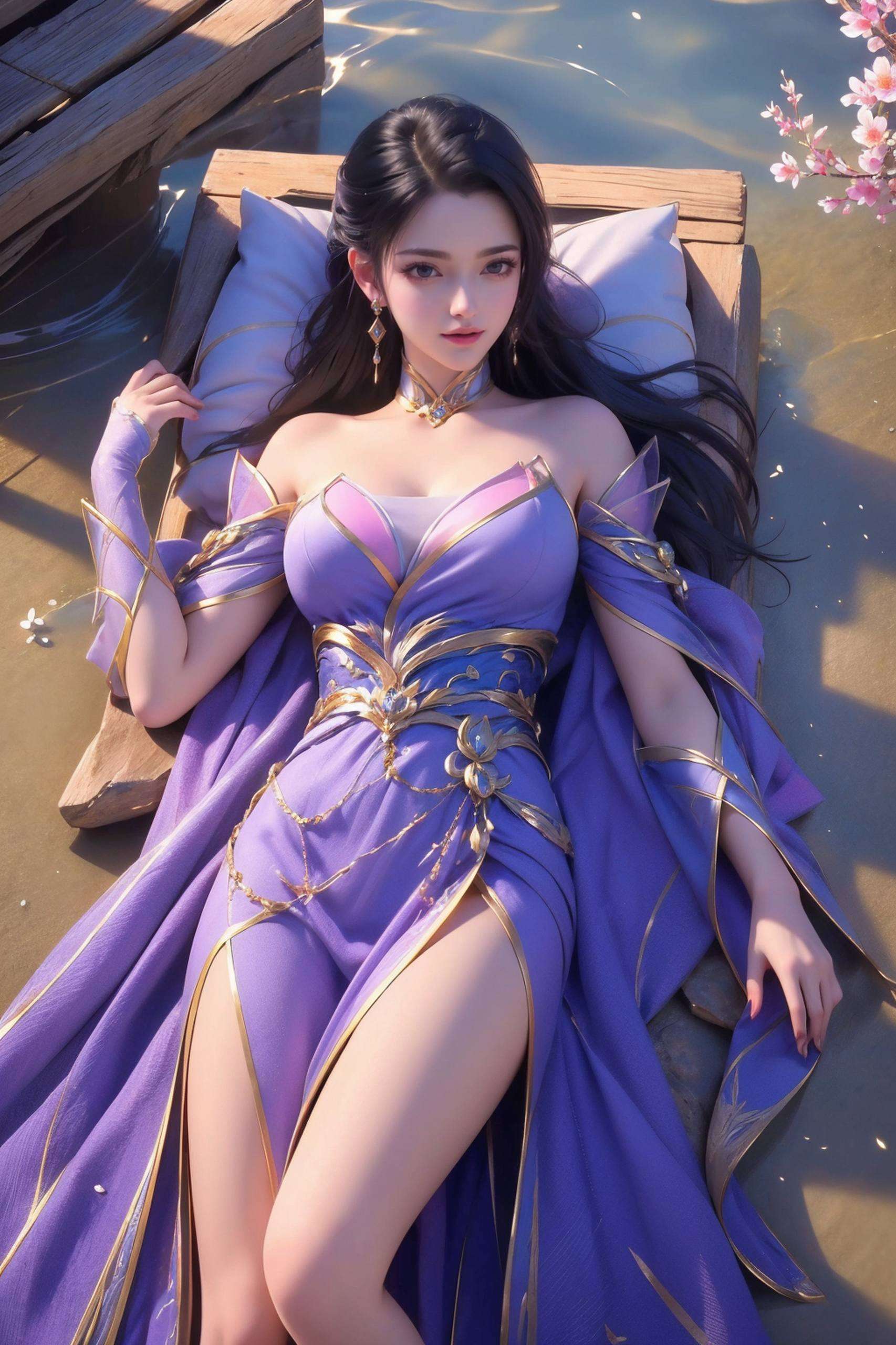 楚灵玉如同一朵盛开的仙莲这张AI4K超清壁纸