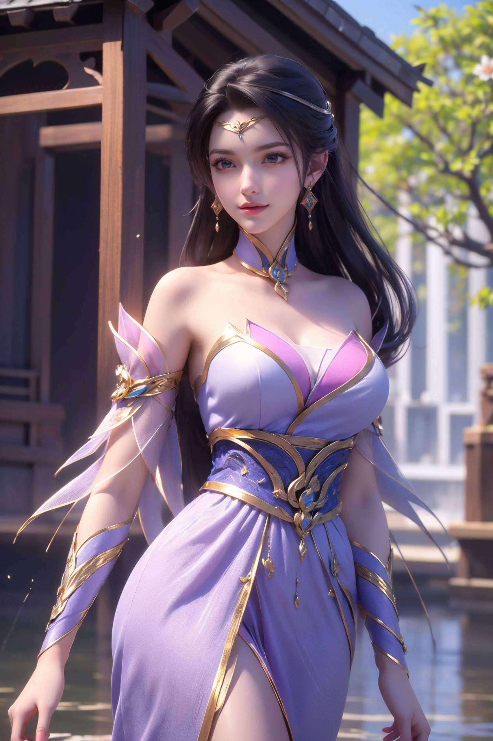 作为国漫女神的代表在仙武传的世界里