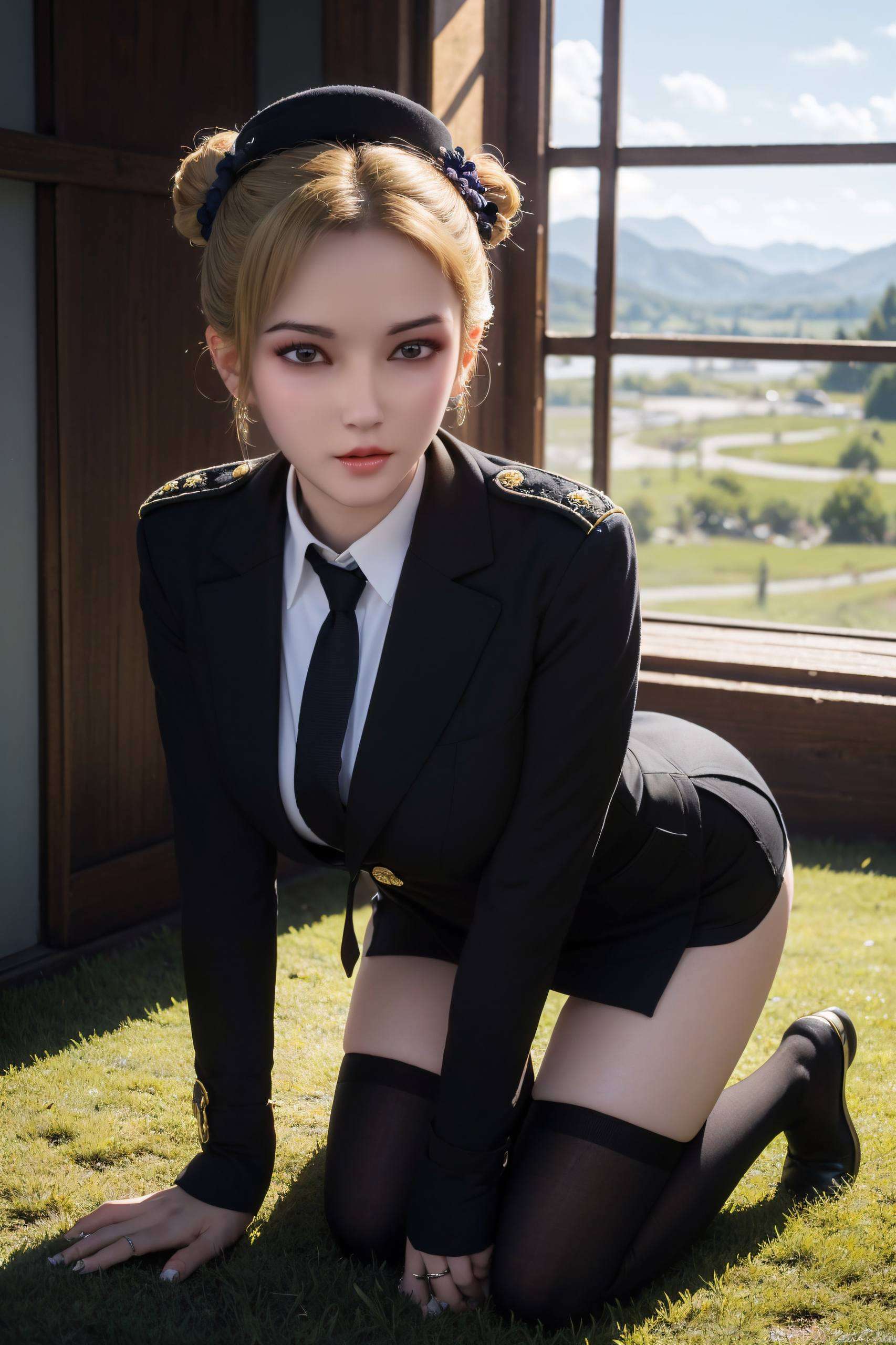 高清壁纸中的她在雄兵连的世界里