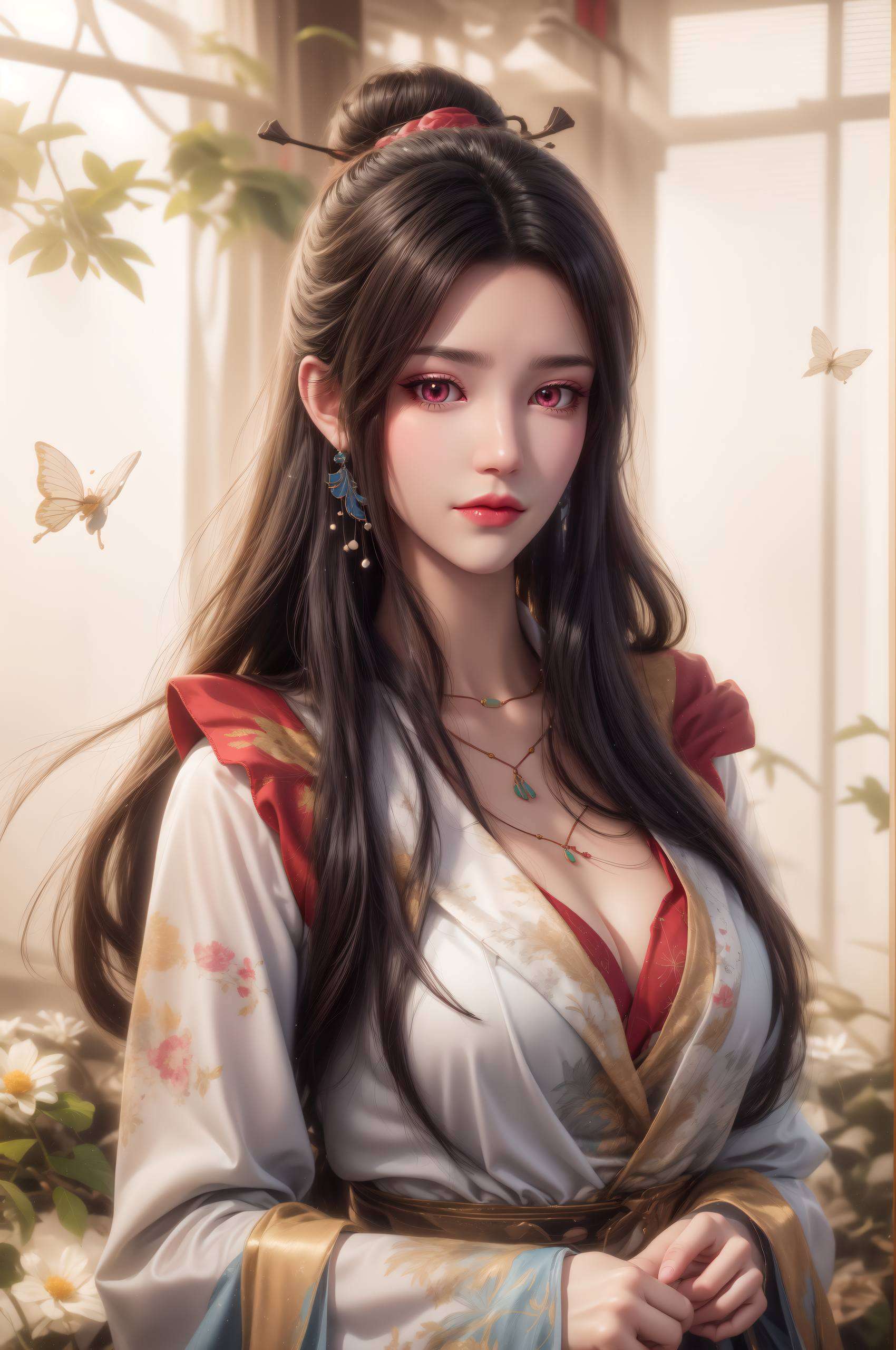 宛如仙子下凡娇艳而不失坚韧
