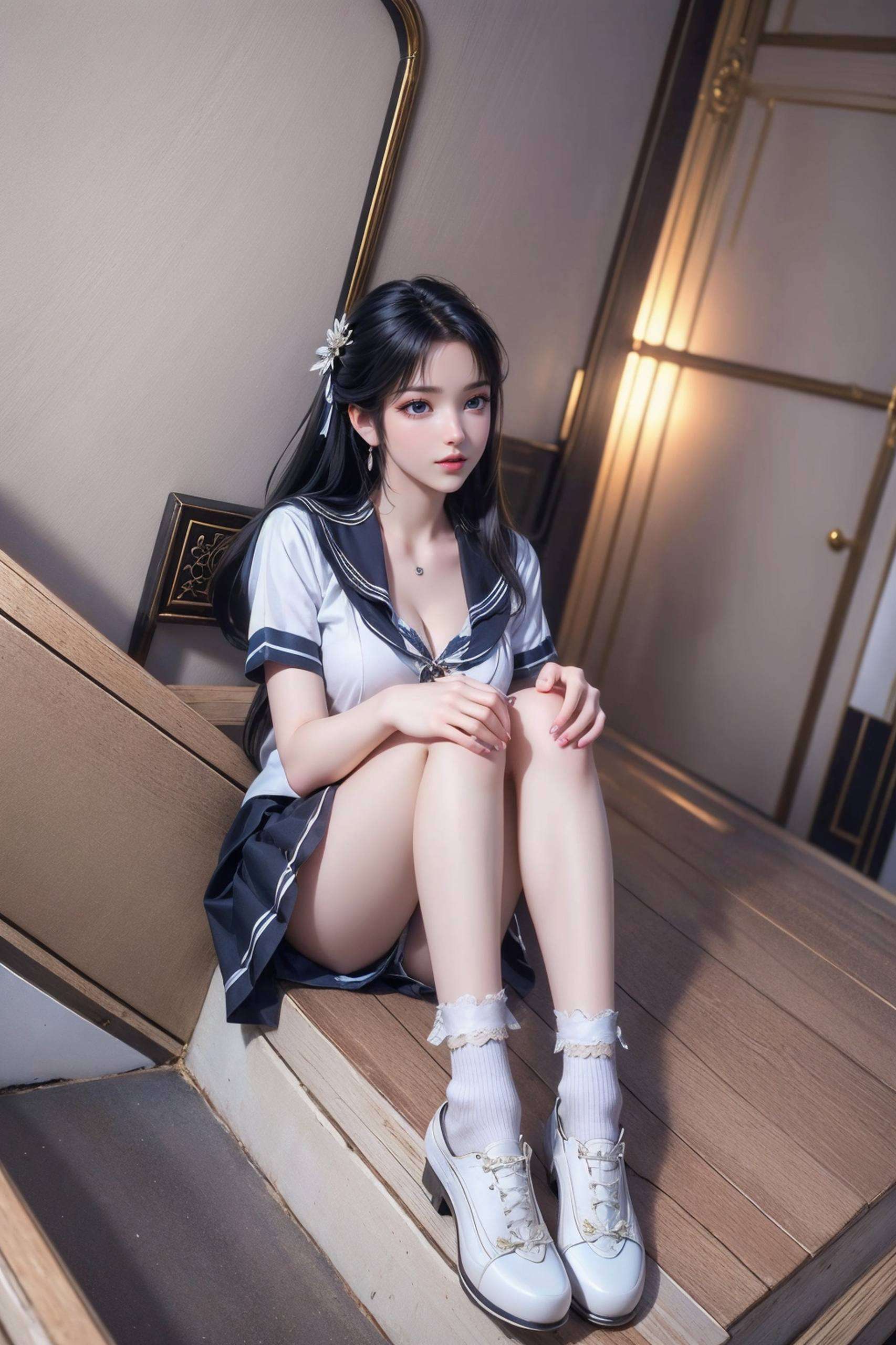 碧瑶如同一朵盛开的幽兰在诛仙的世界里