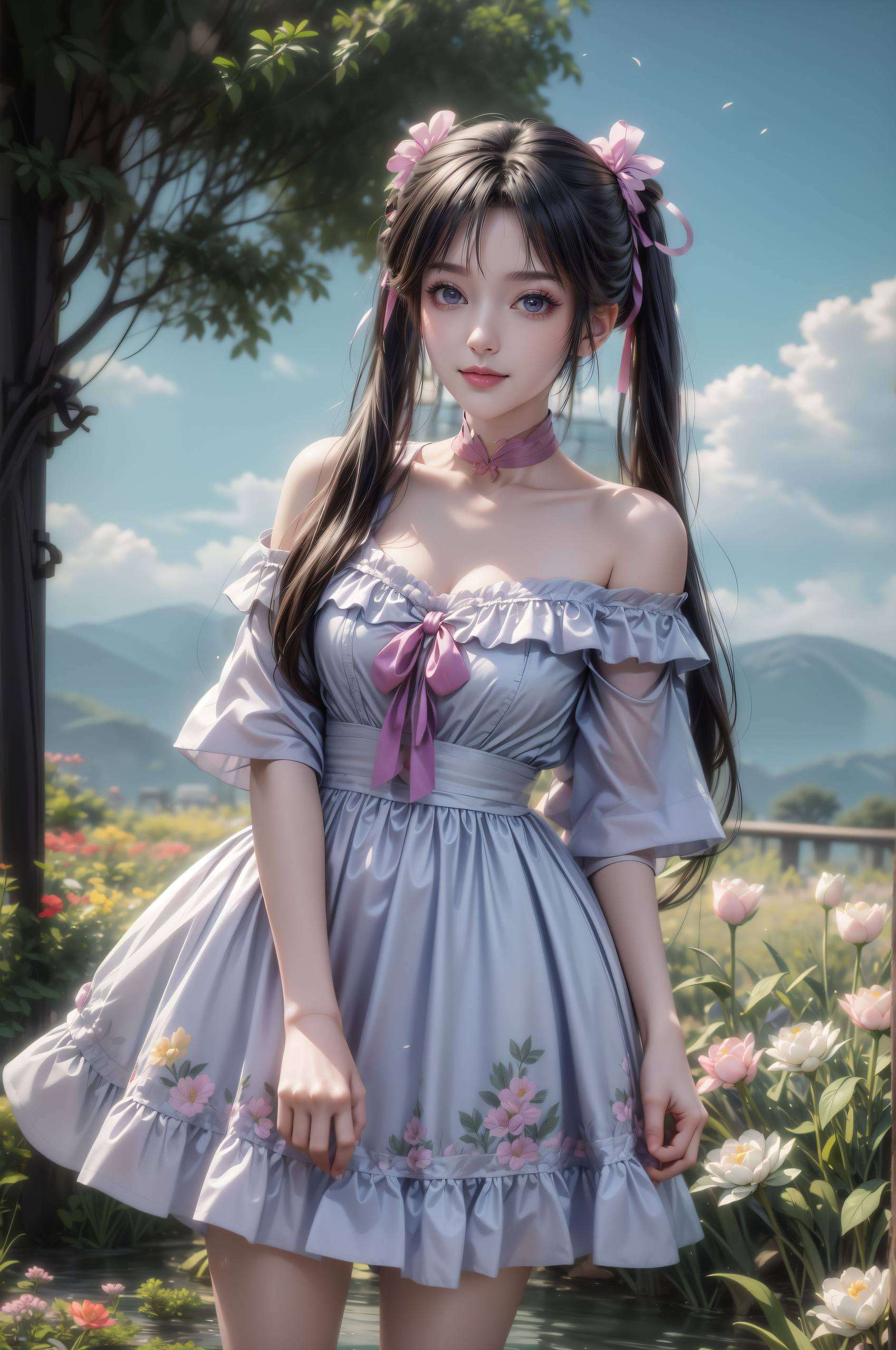 碧瑶如同一朵盛开的幽兰仿佛能融化世间所有的冰霜