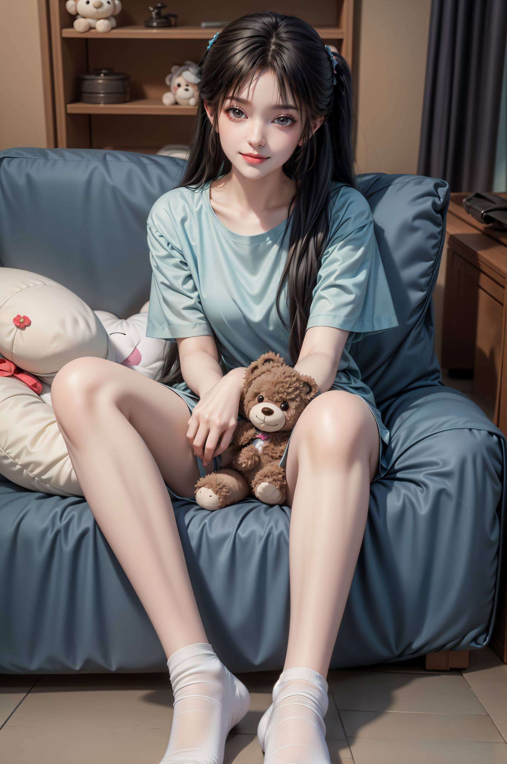 她的美静静绽放在那片玄幻的天地间