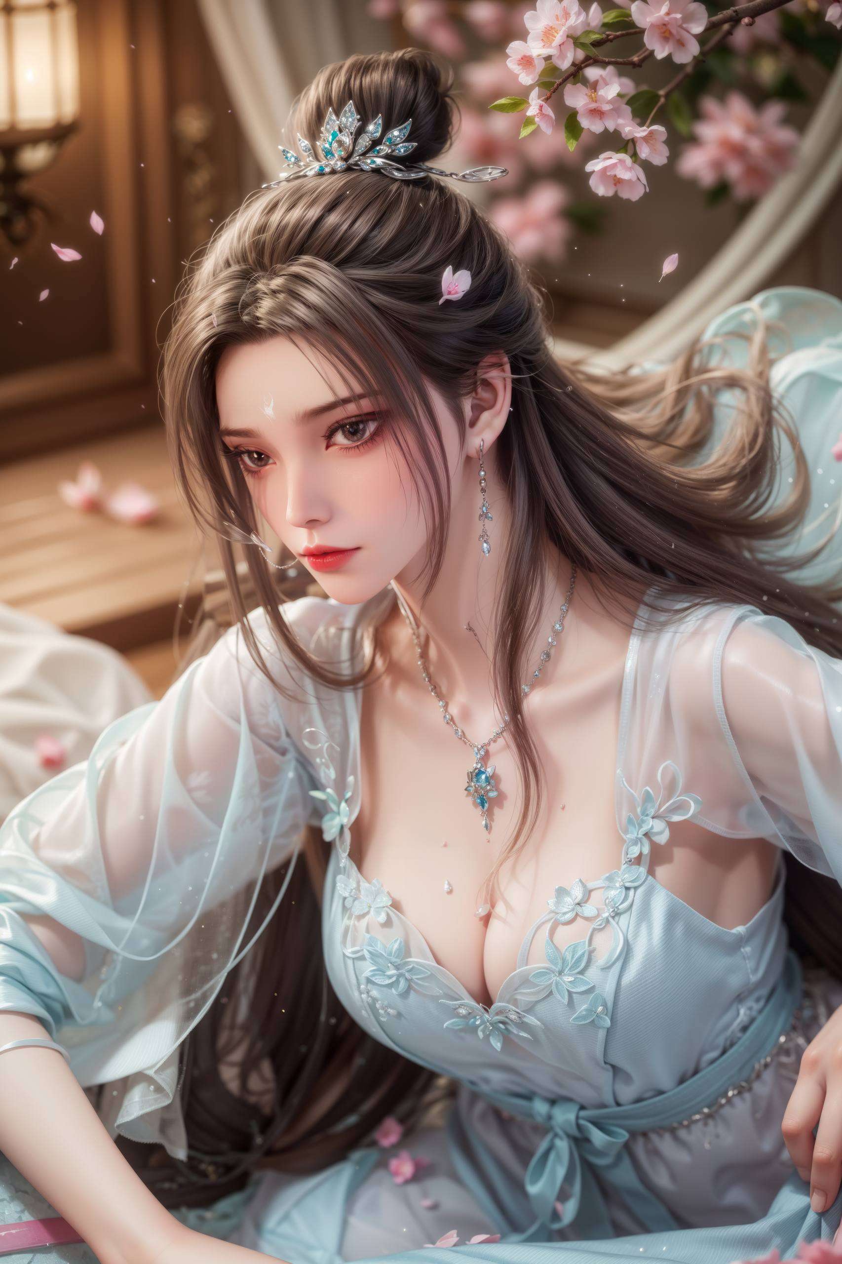 陆雪琪静静地站在那里连壁纸都美得让人窒息