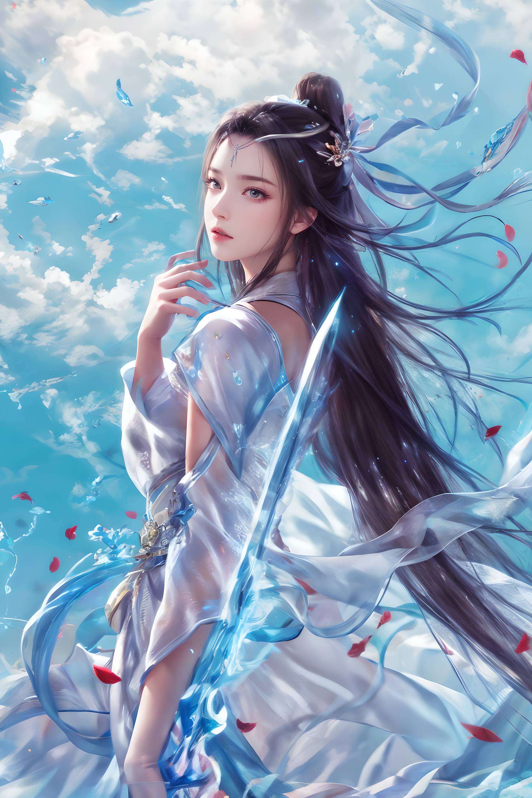 这位国漫女神仿佛随时能乘风归去