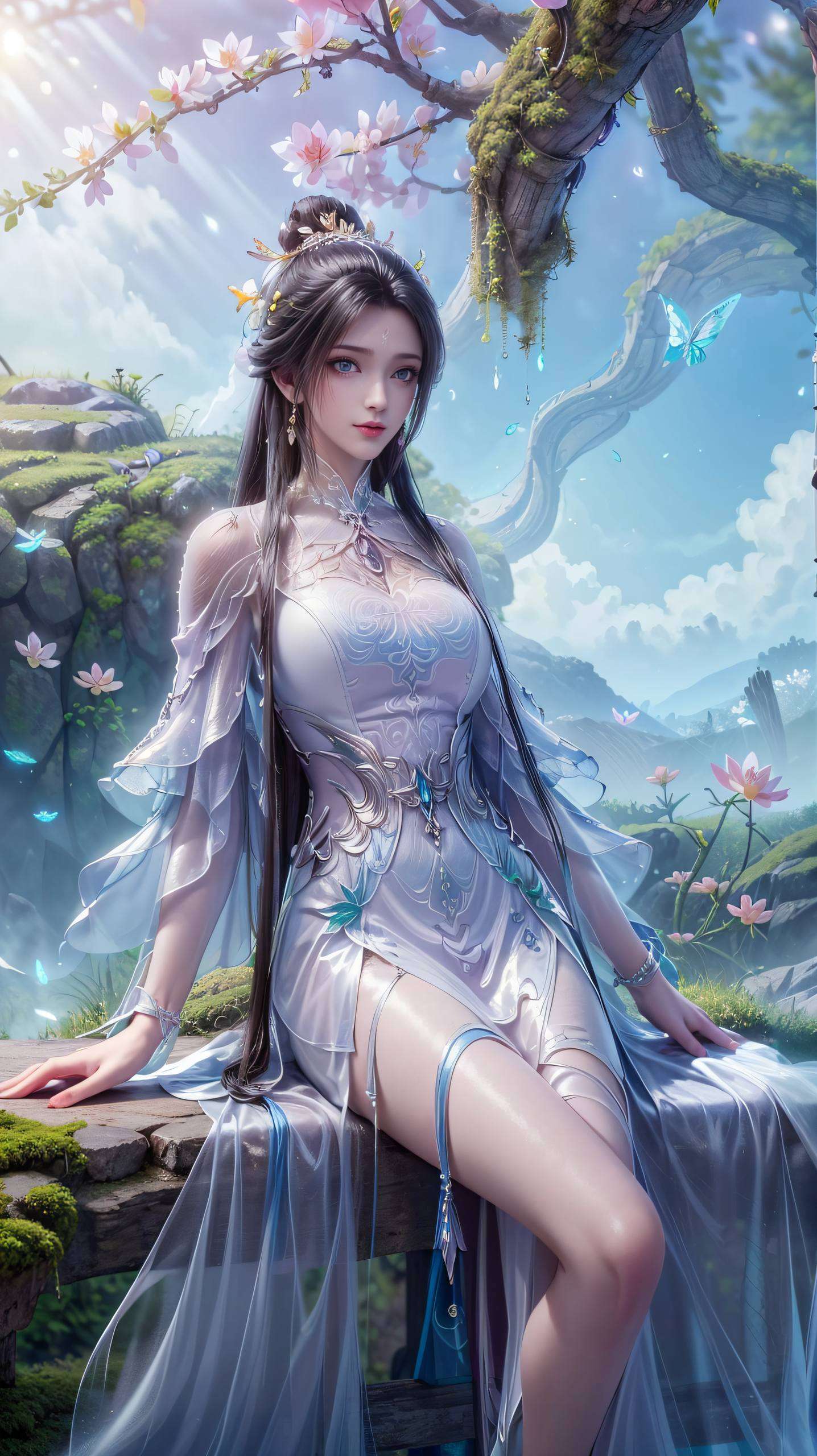 剑光闪烁间不仅是外表的清冷与高贵