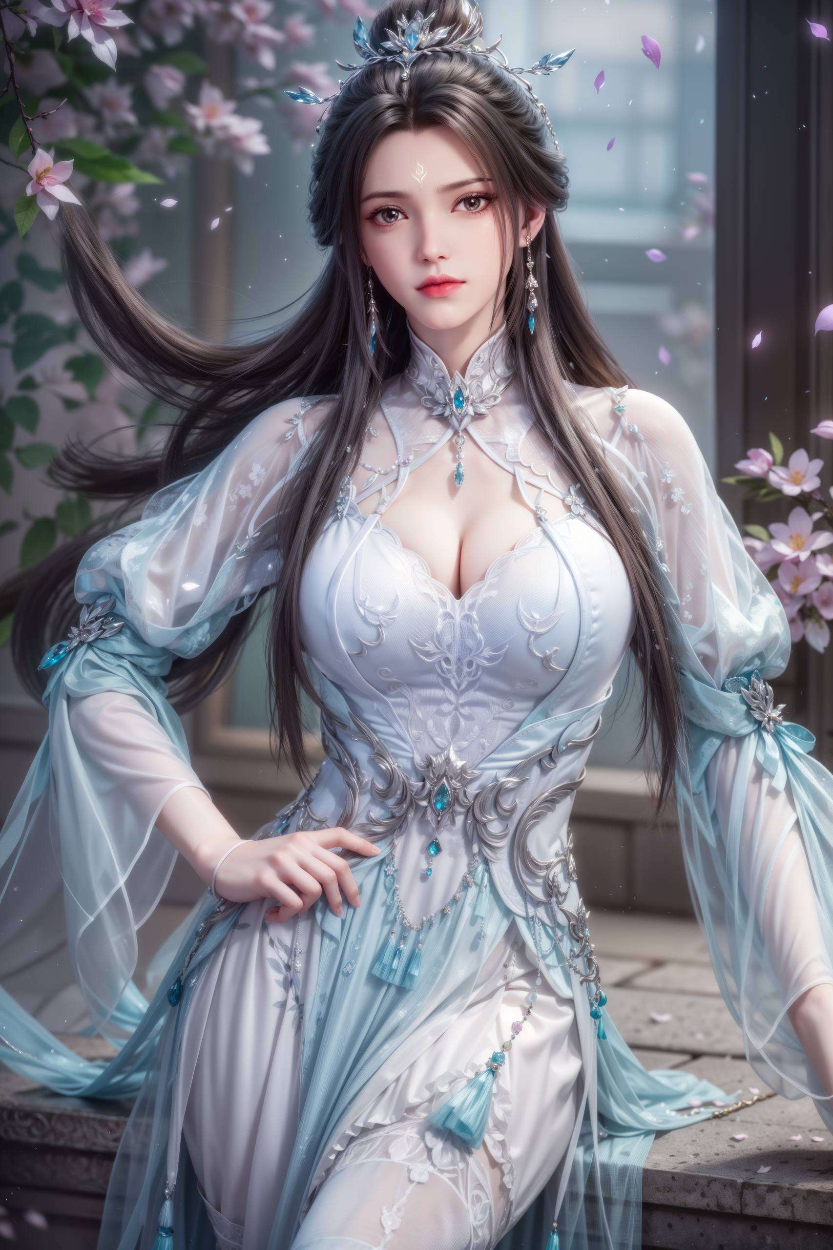 是无数人心中的梦中情人她的眼眸深邃如星辰