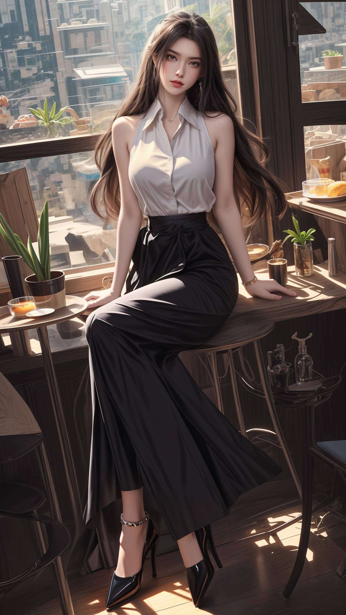 唯有她的美丽与坚韧仿佛是天地间的一抹绝色