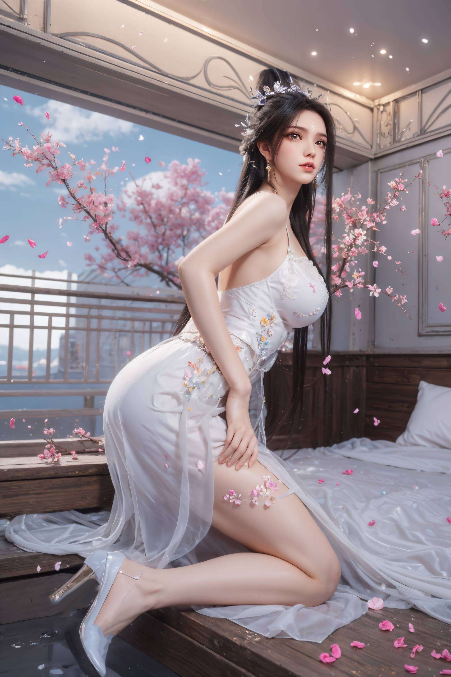 在青云山巅诠释着何为真正的女神