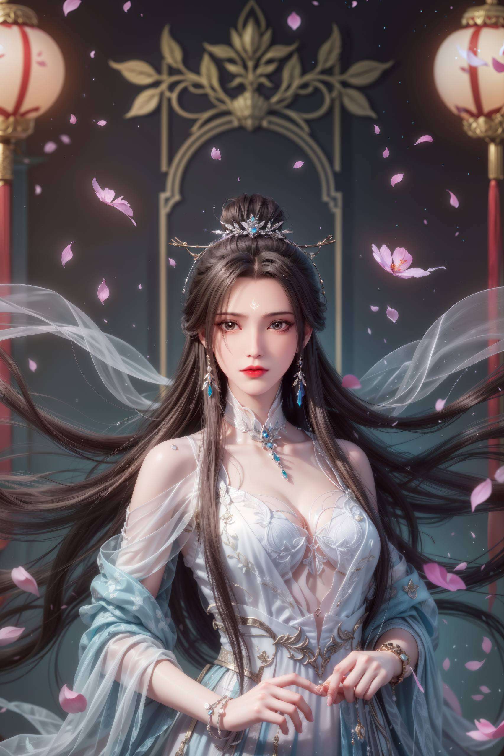 清冷而绝美在诛仙的世界里