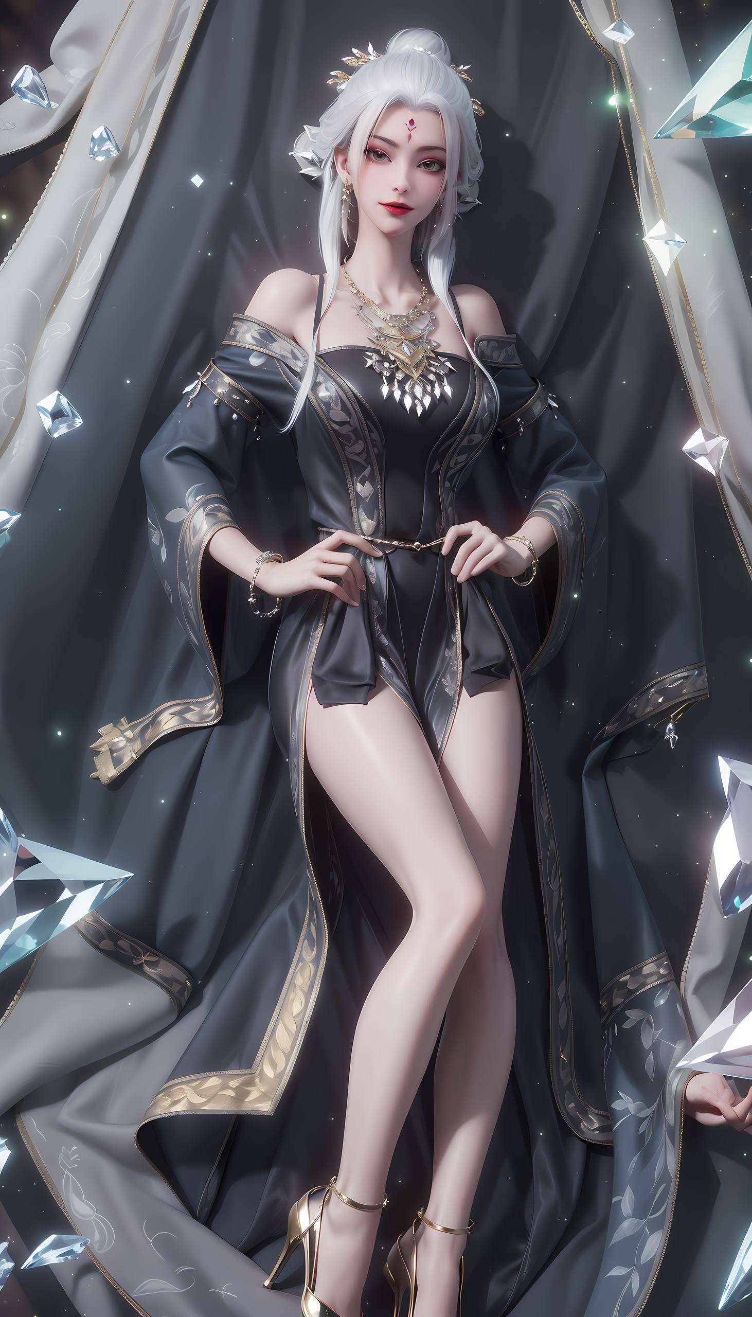 无论是动漫还是壁纸她的形象