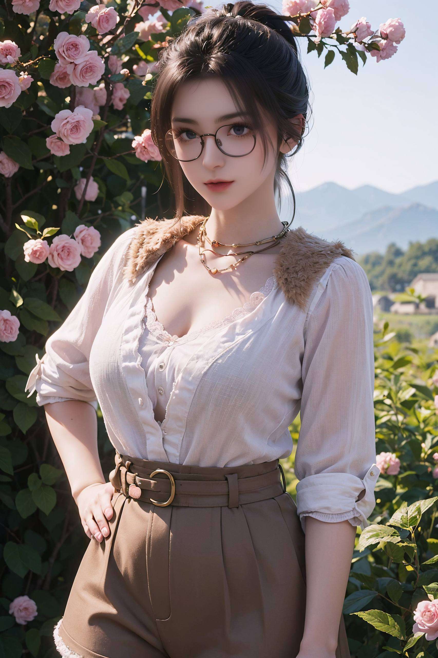 而她每一次回眸都仿佛在诉说着古老的故事